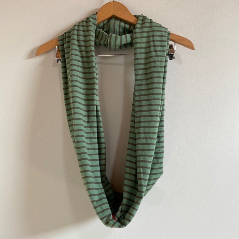 lululemon athletica Green Striped Scarf